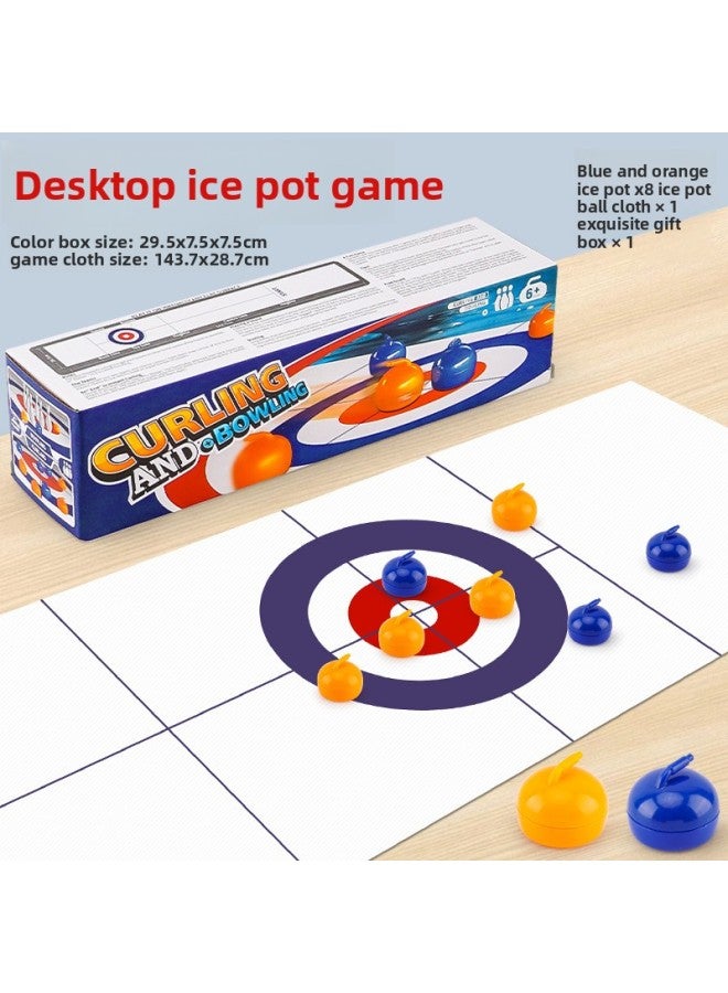 Table Curling Indoor Tabletop Family Party Games Parent-Child Kidsren's Ice Hockey Bowling Toys Team Building Props